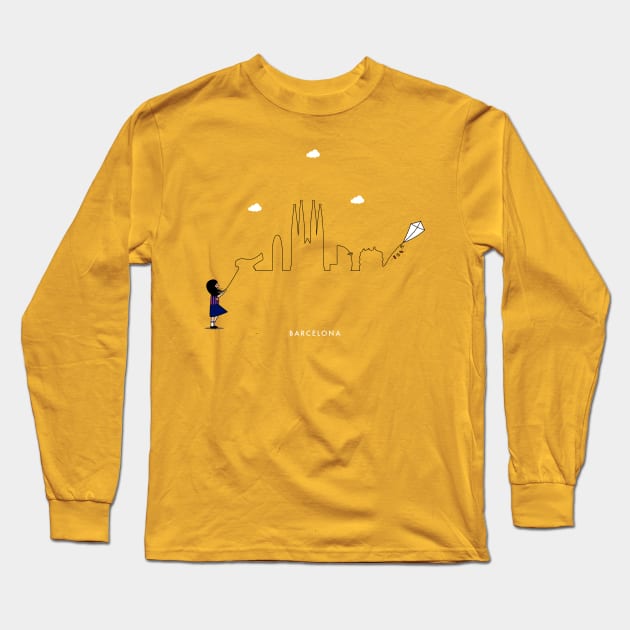 Barcelona Long Sleeve T-Shirt by Kein Design